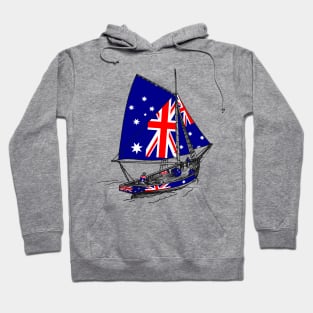 Vintage Australia Ship of Stand with Australia Hoodie